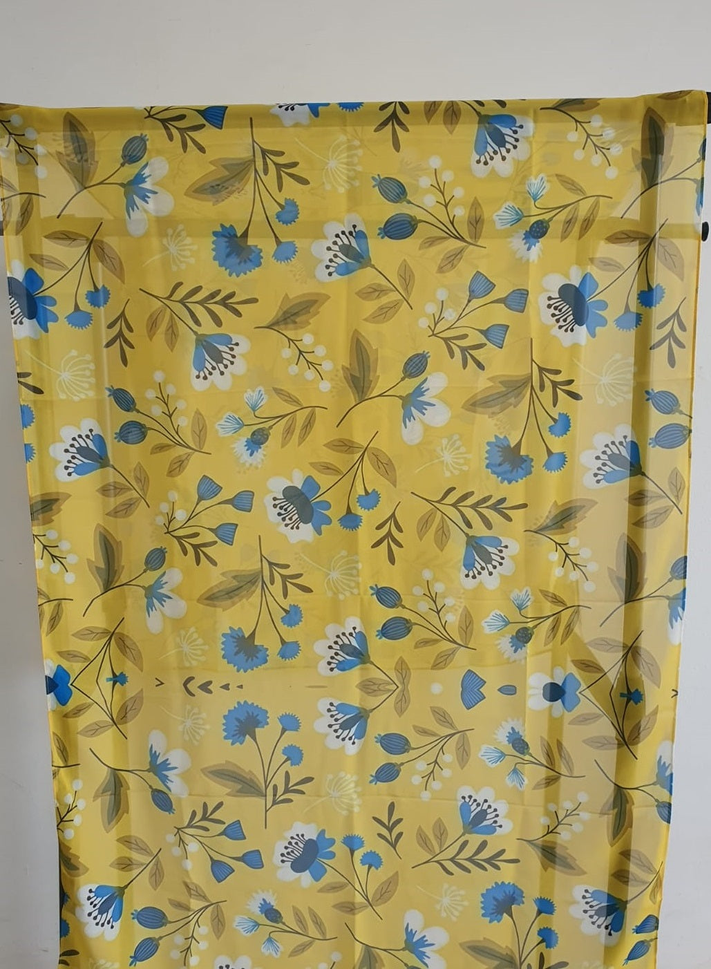 Blue and yellow Scarf 200 X 70 CM
