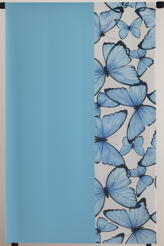 Light Pistach Butterflies Scarf 200 X 70 CM