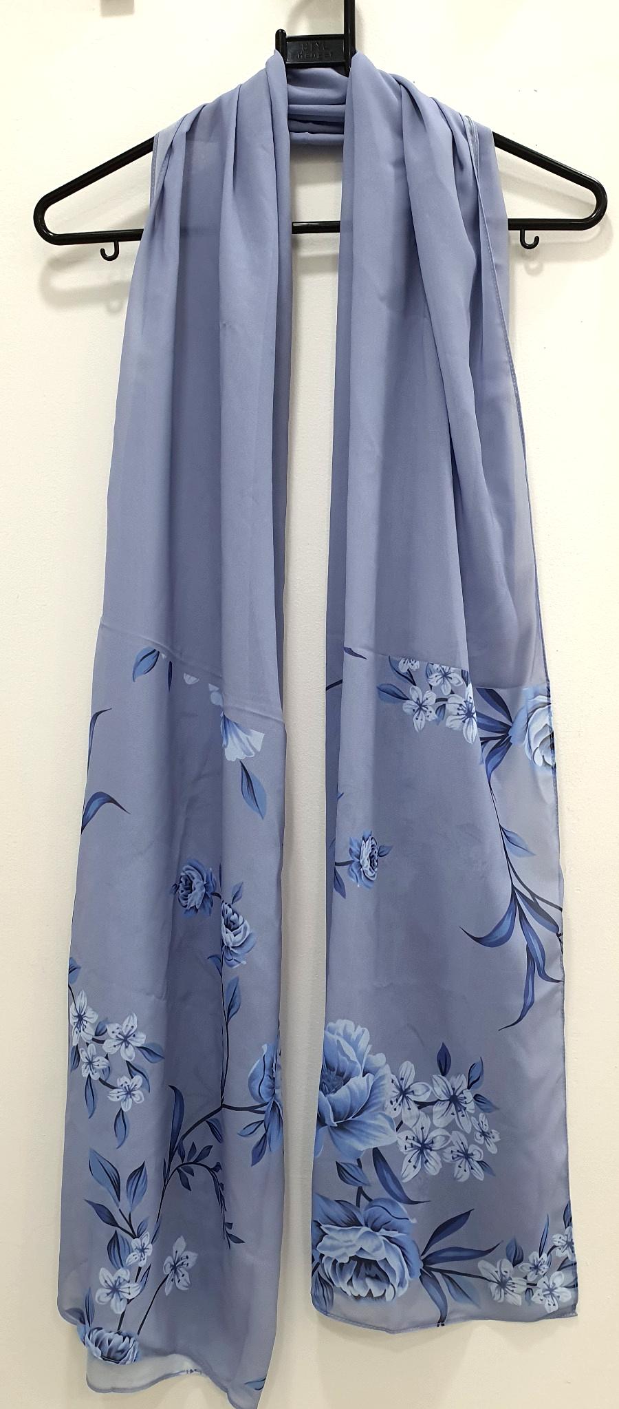 Blue and Grey Scarf 200 X 70 CM