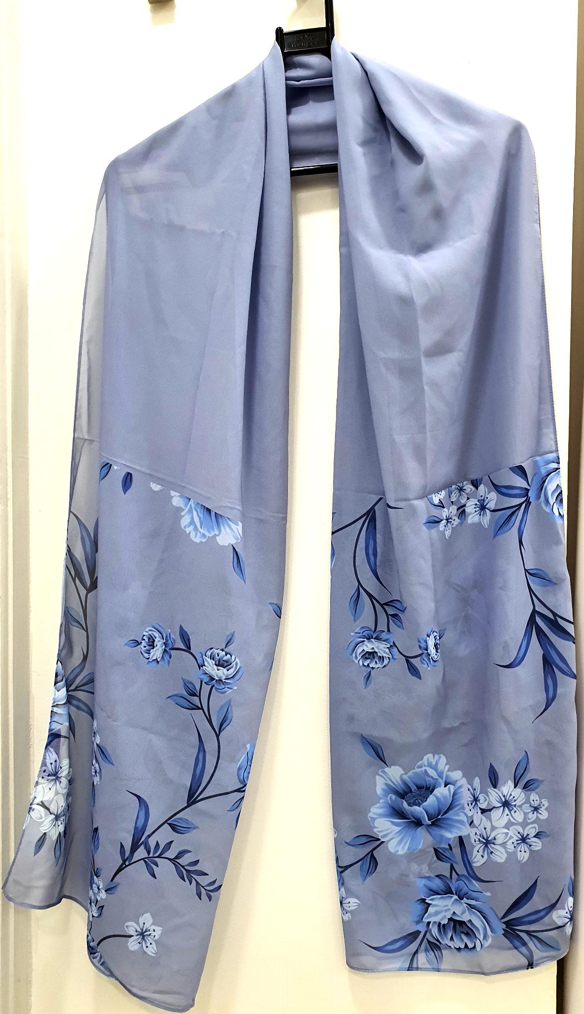 Blue and Grey Scarf 200 X 70 CM
