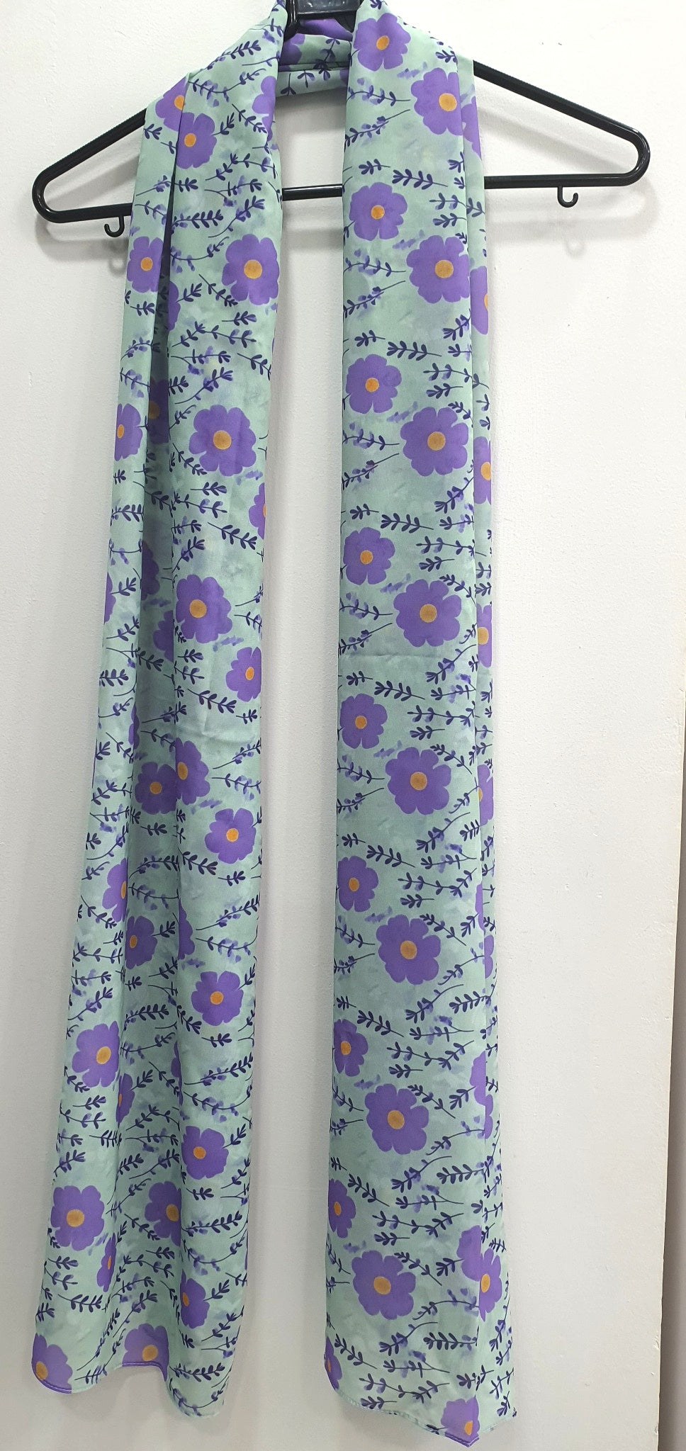 Mint Green & Mauve Scarf 200 X 70 CM