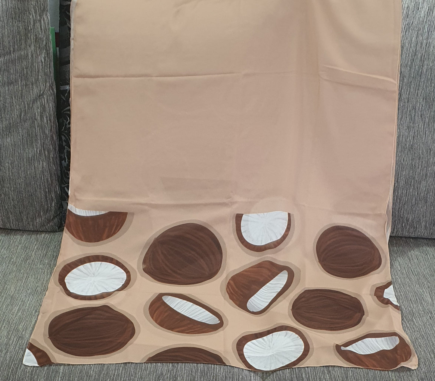 Coconut Beige & Brown Scarf 200 X 70 CM