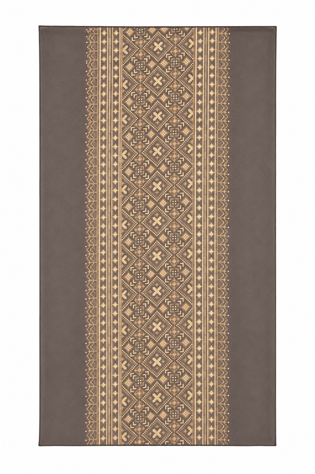 Elegant Brown and Beige Scarf (Hijab) 200 X 70 CM