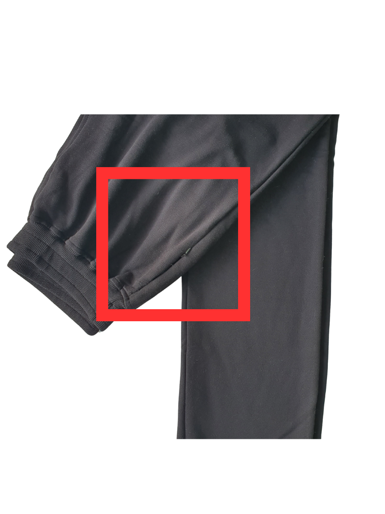 Non-Ankle banded Casual Pants - Zippered Pockets - Elastic Waist - Black