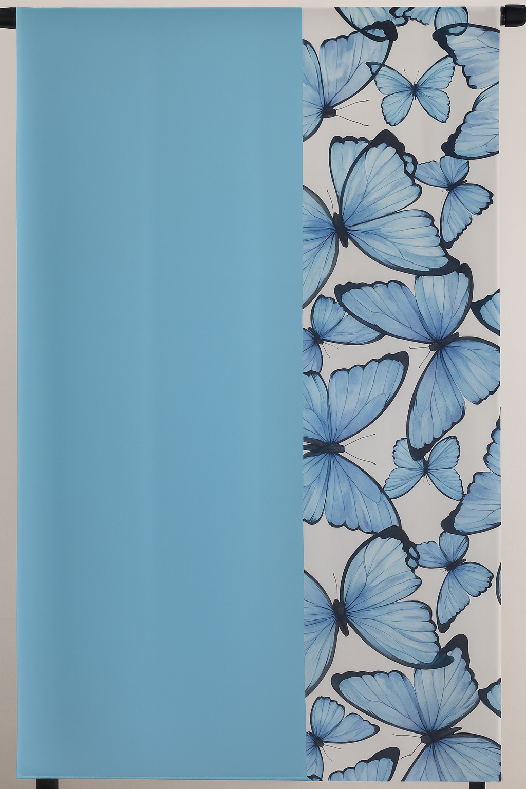 Light Pistach Butterflies Scarf 200 X 70 CM