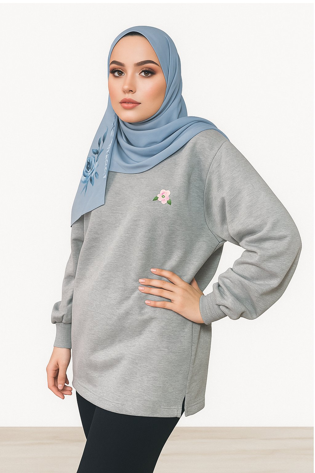 Sweatshirt - Milton -  Grey
