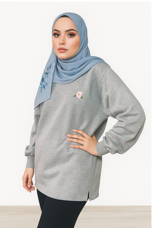 Sweatshirt - Milton -  Grey