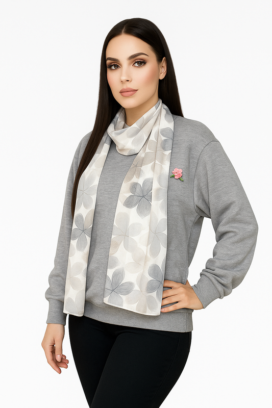Waist Band Sweatshirt - Milton - Grey