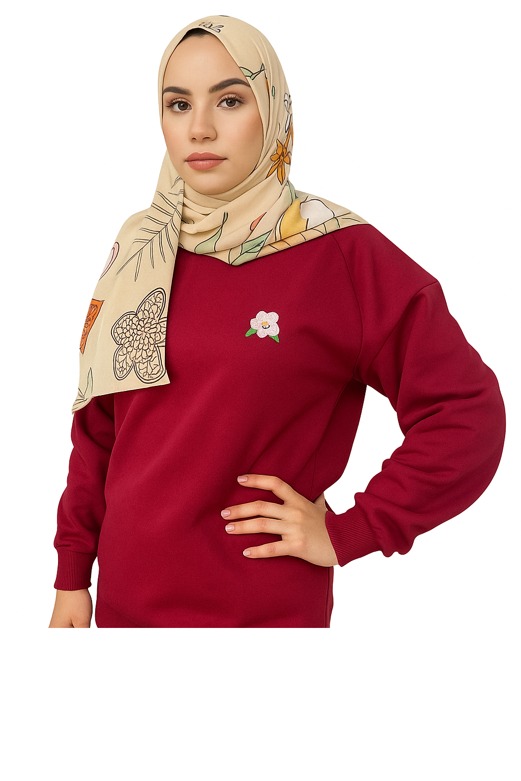 Sweatshirt - Milton - Burgundy