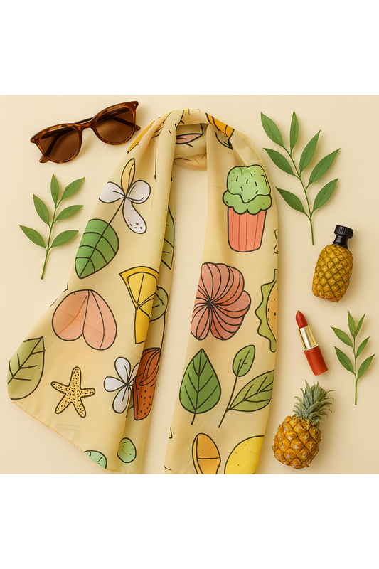 Cheerful Beige Scarf 200 X 70 CM